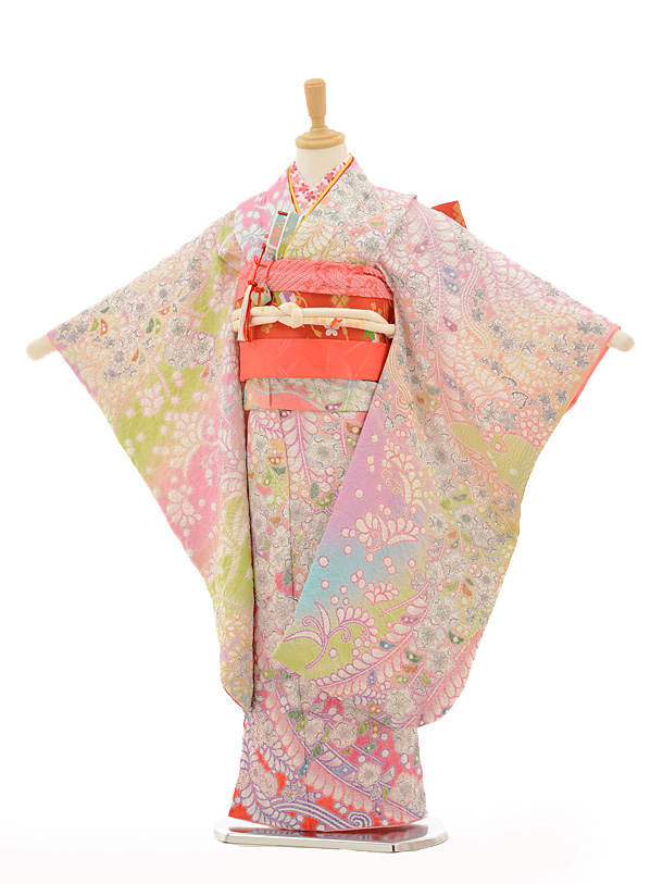 おぼろ染め辻が花(正絹)